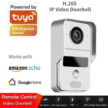 Tuya 1080P POE IP Doorbell Intercom Wireless WIFI Video Door bell Phone Remote Control Unlock Access