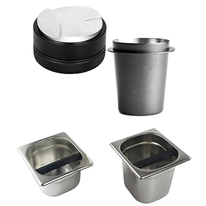 

Stainless Steel Espresso Knock Box Container With 58Mm Espresso Machine Cup