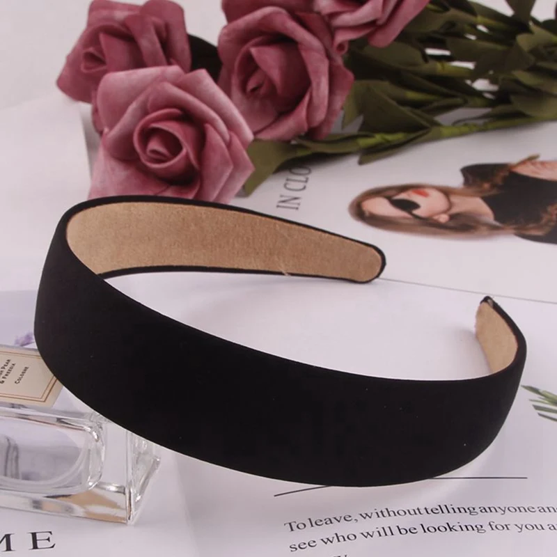Vintage Satin Headband Hair Ornaments Bezel Turban Girls Headwear Women Hairbands Accessories |