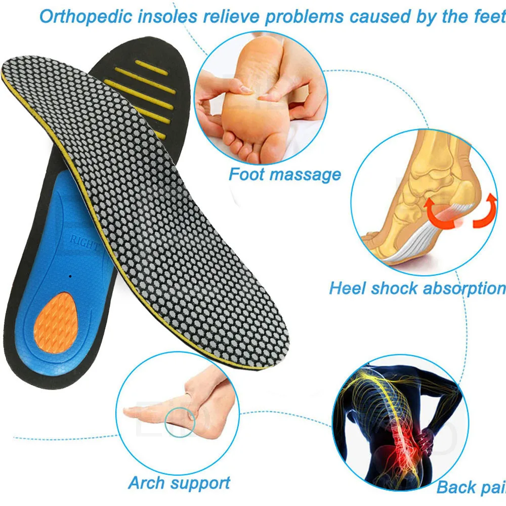 EiD Orthotic Gel Insoles Orthopedic arch support Flat Foot Health Sole Pad For Shoes Insert Ease Pressure Pad Plantar fasciitis