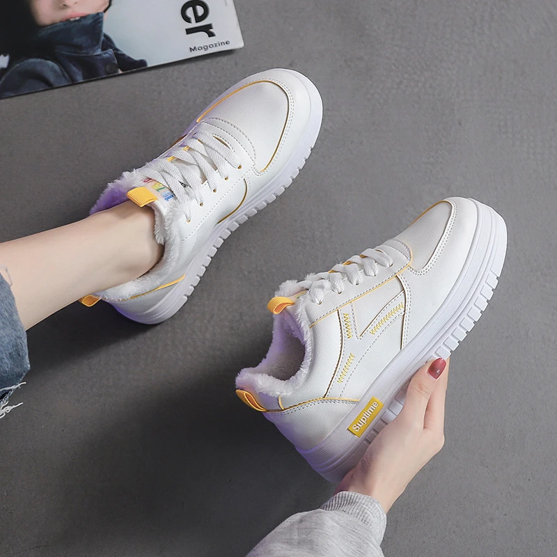 MONMOIRA/Женская обувь на платформе с круглым носком и мехом женские кроссовки