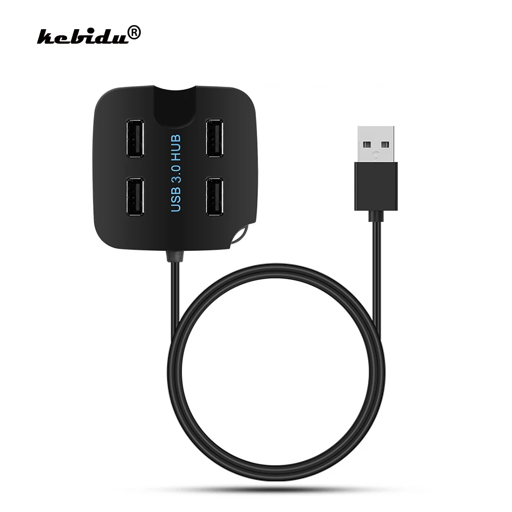 Kebidu USB3.0 концентратор 5 Гбит/с супер Скорость 4 Порты usb хаб Портативный USB 2 0