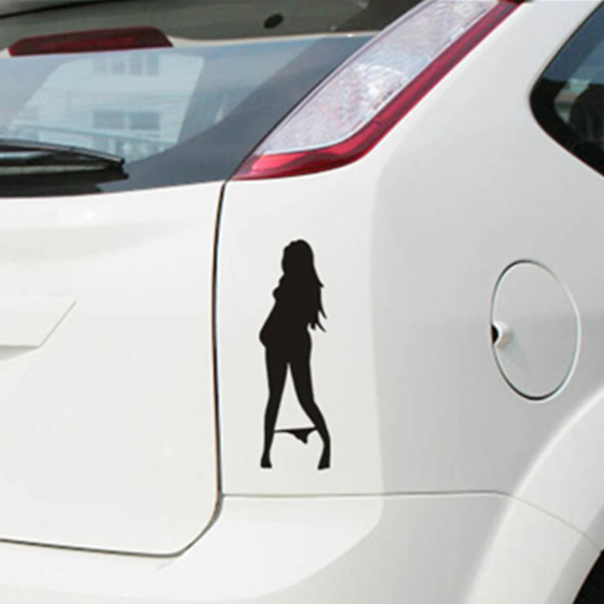 20Pcs/Lot Car Sticker Black White Bikini Beauty Sexy Girl Anime Styling Window Vinyl Decal Car-styling Accessories Stick | Автомобили и