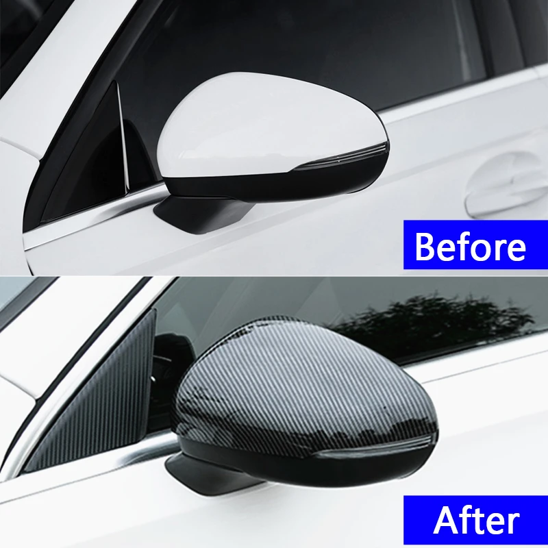 

Car Rearview Mirror Cover Trim Decoration Frame For Mercedes Benz A Class A180 200 2019 Exterior Moulding Accessories