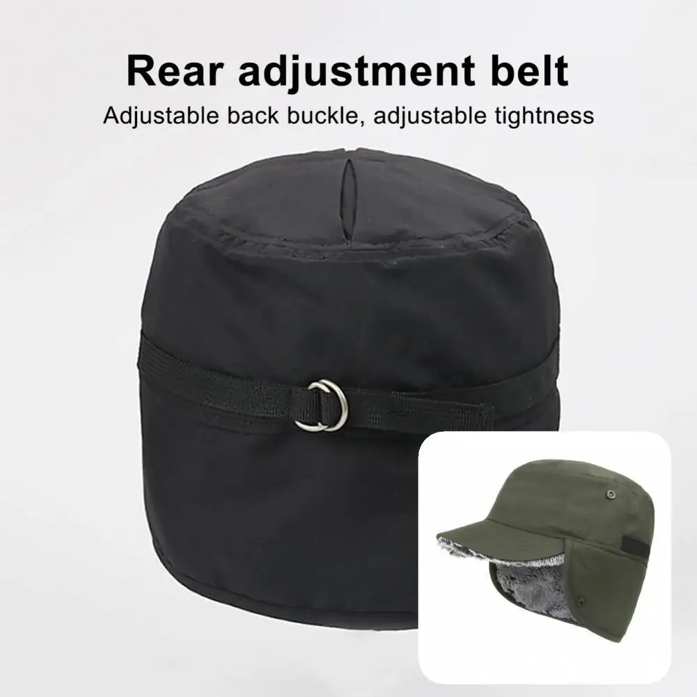 

Breathable Useful Men Women Winter Hat Earflap Baseball Cap Washable for Hiking