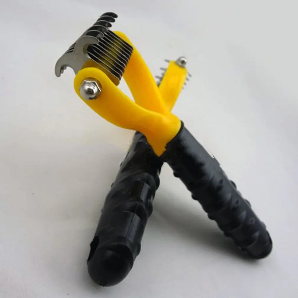 

Pet open knot nail comb stainless steel magic hair removal comb