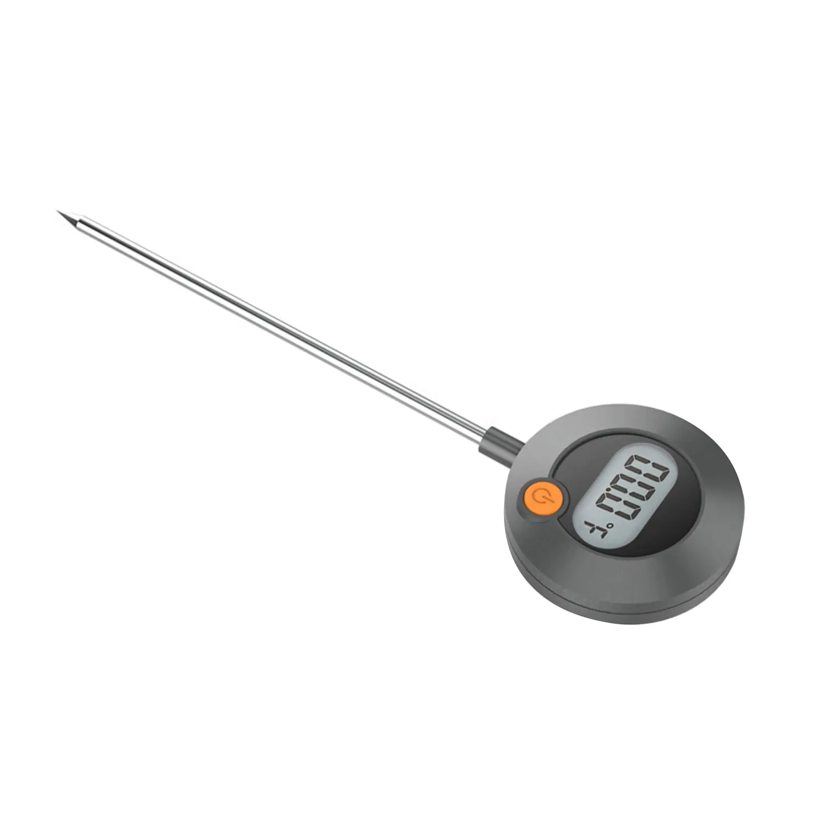 

Cooking Oil Thermometer Kitchen Long Probe Easy Use Outdoor Instant Read Stainless Steel BBQ Hole Hanging Home Party Meat