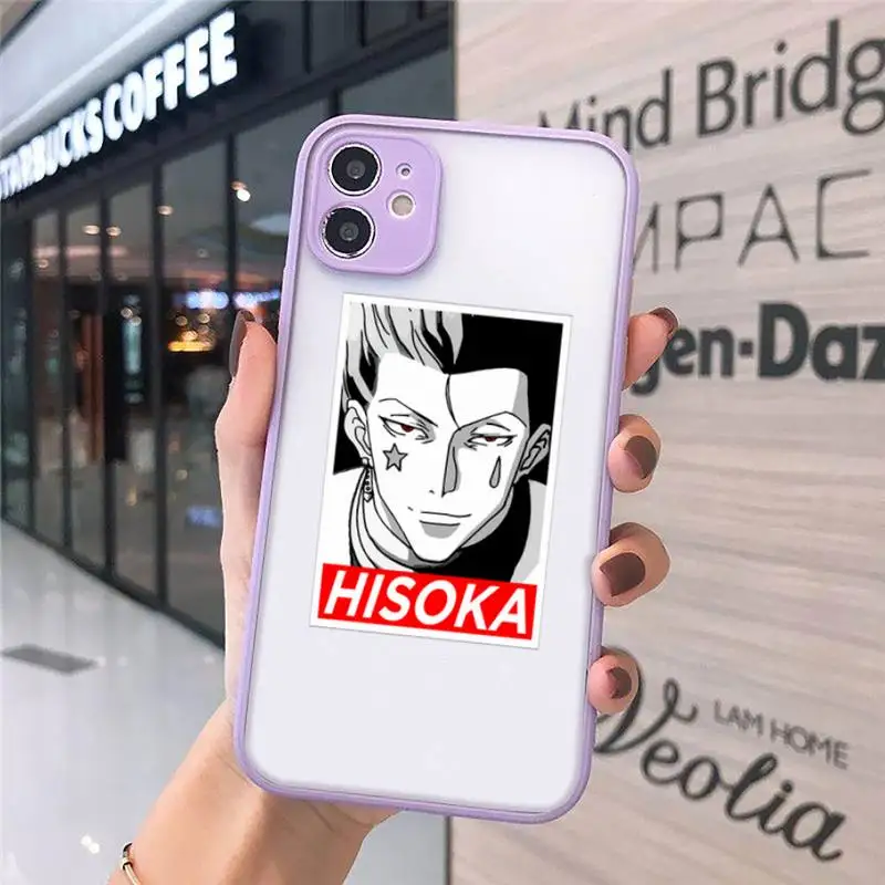 

hunter x hunter anime manga luxury Phone Cases funda matte transparent For iphone 7 8 11 12 plus mini x xs xr pro max cover