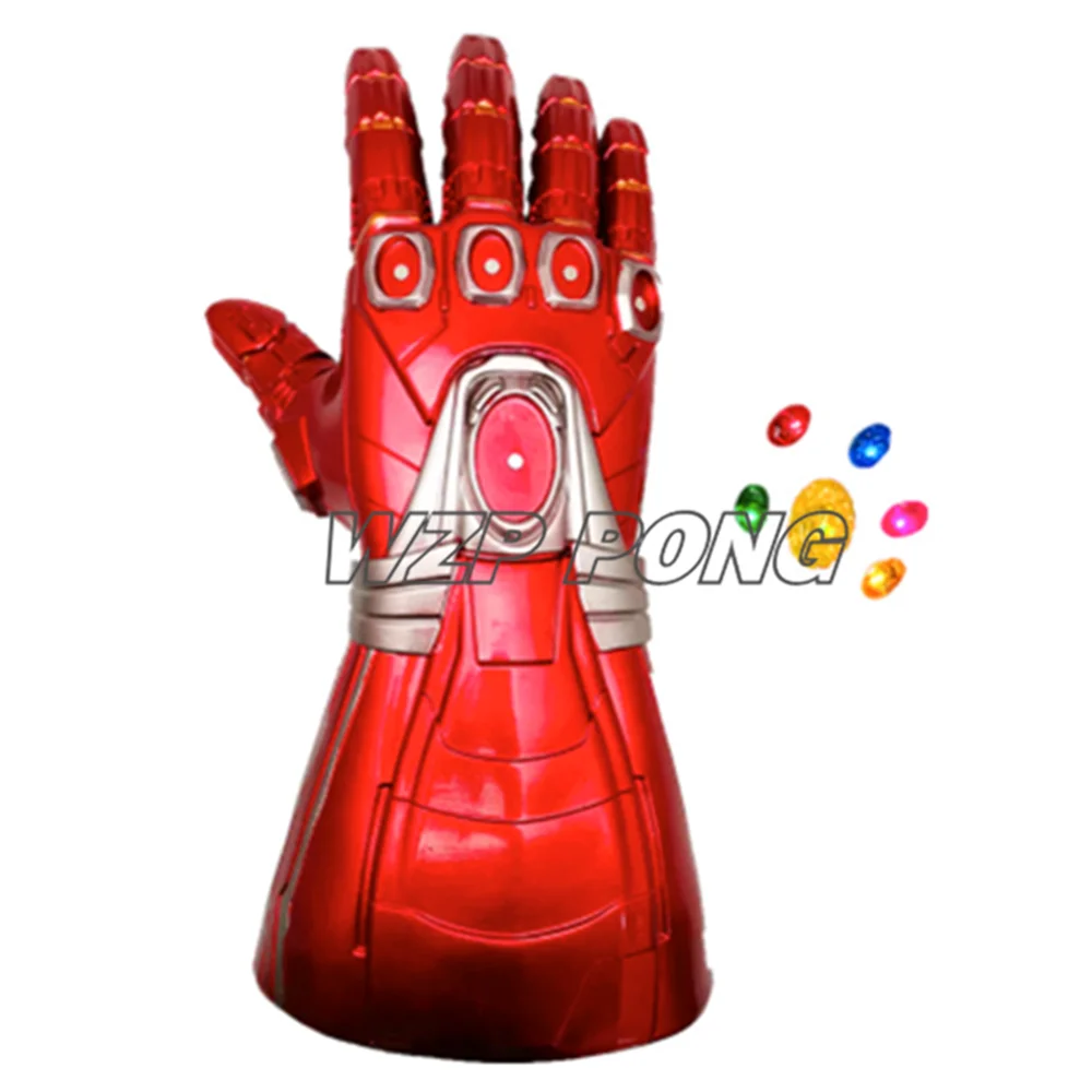 Железный человек Бесконечность перчатка 1:1 носимый Косплей нано красные