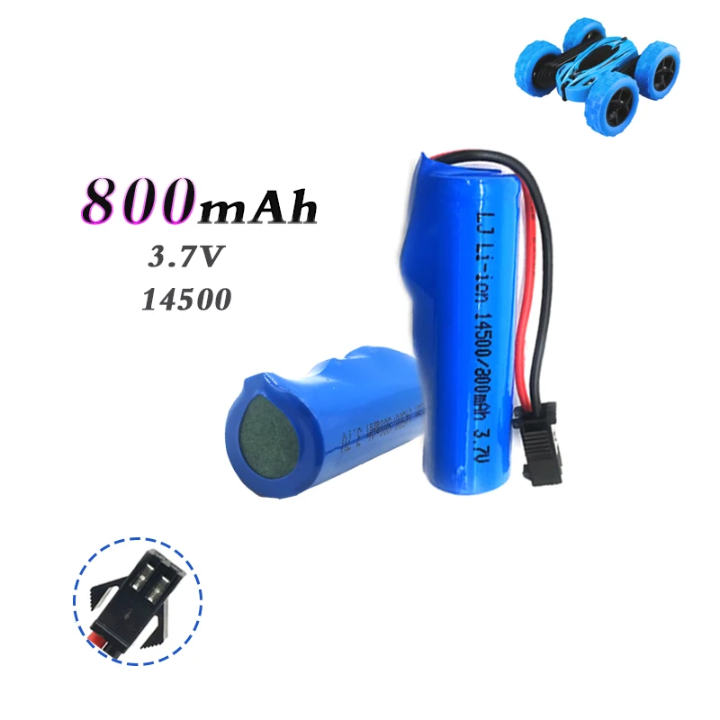 

Обновленная аккумуляторная батарея 14500, 3,7 в, 800 мАч, наборы зарядных устройств для JJRC, аксессуары для трюков, автомобиля, вертолета, дрона, ст...