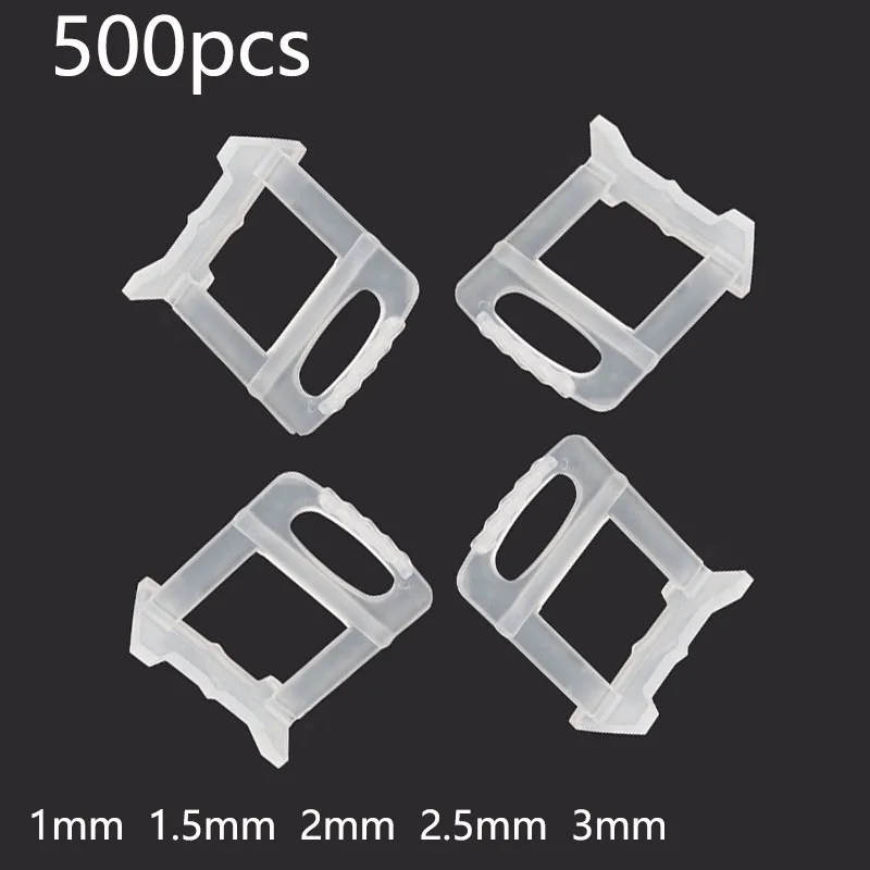 

500Pcs Multiple Models Tile Leveling System Levelling Spacers Flooring Tiling For Suit Household System Floor Tile Kits Tools