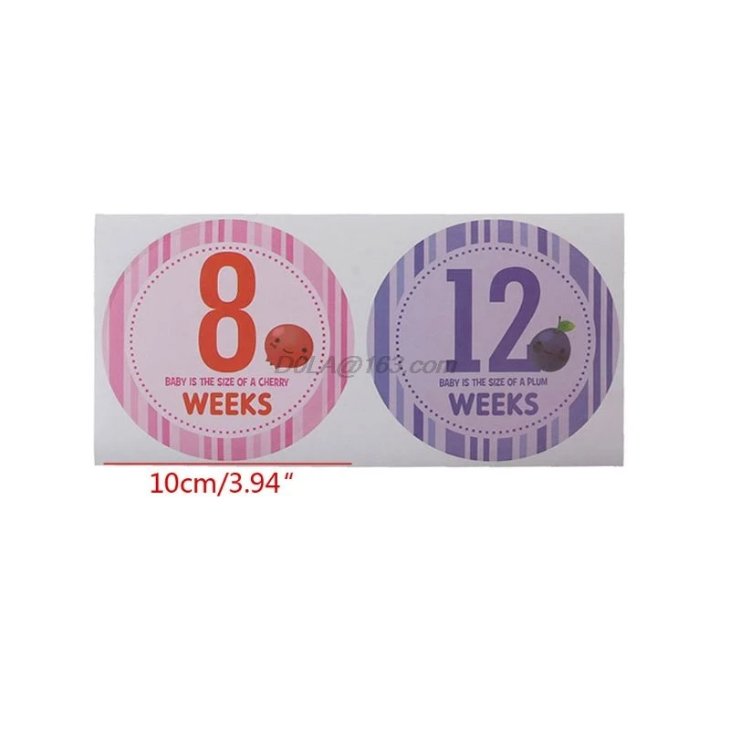 Pegatinas para el embarazo de 16 Uds., calcoman&iacute;as para el, ropa semanal para fotograf&iacute;a, D0LA-5
