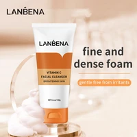 lanbena vitamin c face cleanser wash skin care moisturizing whitening nourishing skin care beauty products silk collagen 100 ml