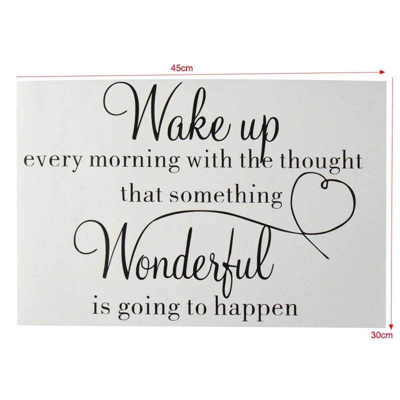 Настенные наклейки с буквами для спальни съемные художественной комнаты сделай