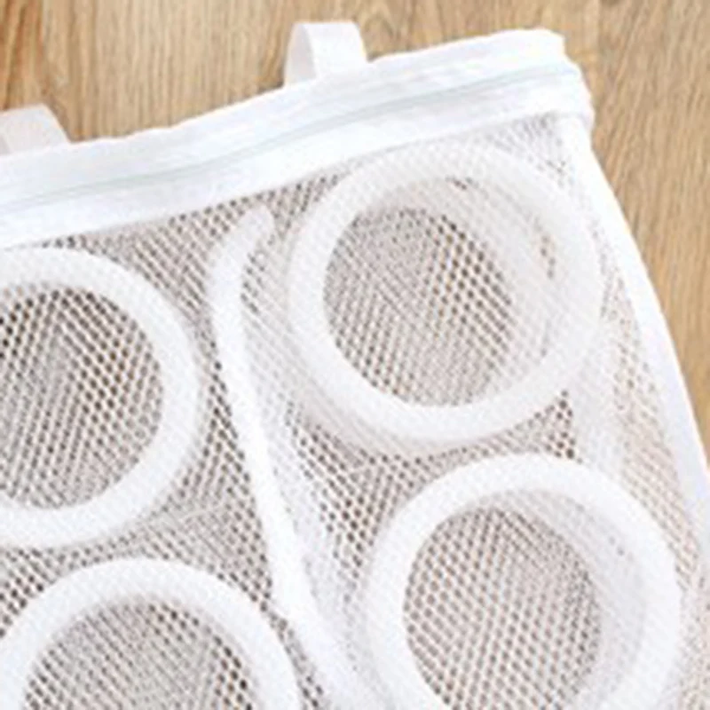 

Fashion Storage Organizer Bags Mesh Laundry Shoes Bags Dry Shoe Organizer Portable Washing Bags Organizer