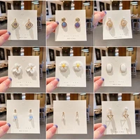 new retro fashion earrings female korean silver female temperament tassel earrings personality gift