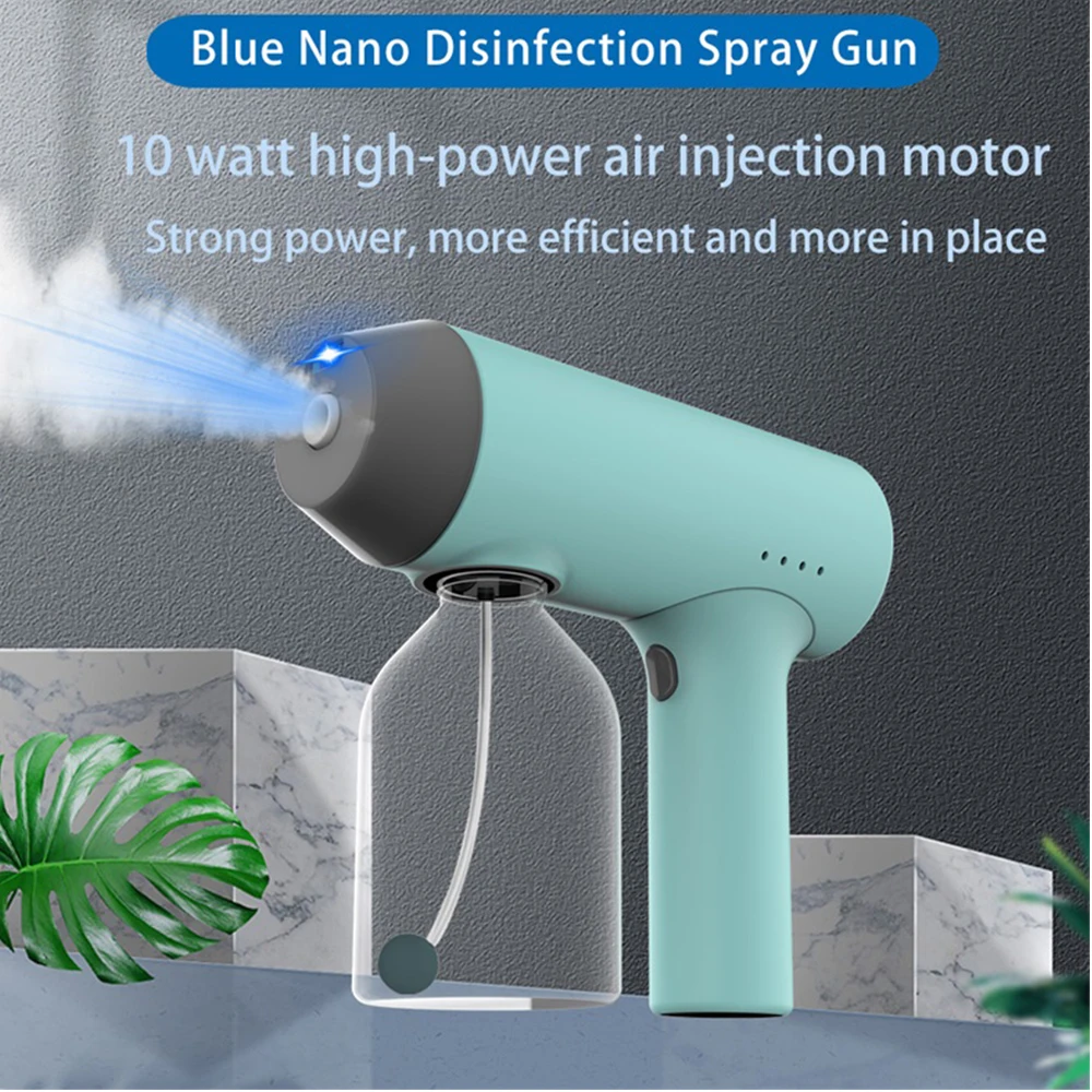 

Intelligent Induction Atomizer Hand-Held Atomizing Spray Gun Disinfection Wireless Nano Sprayer 1800MA Smart Home