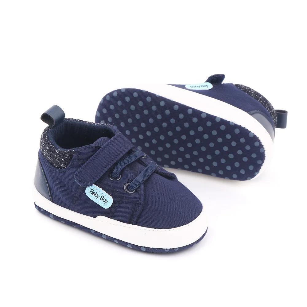 Baby Boy Shoes Classic Canvas Sports Sneakers Baby Shoe Soft Sole Anti-slip Newborn Infant Shoes For Boy Prewalker First Walkers