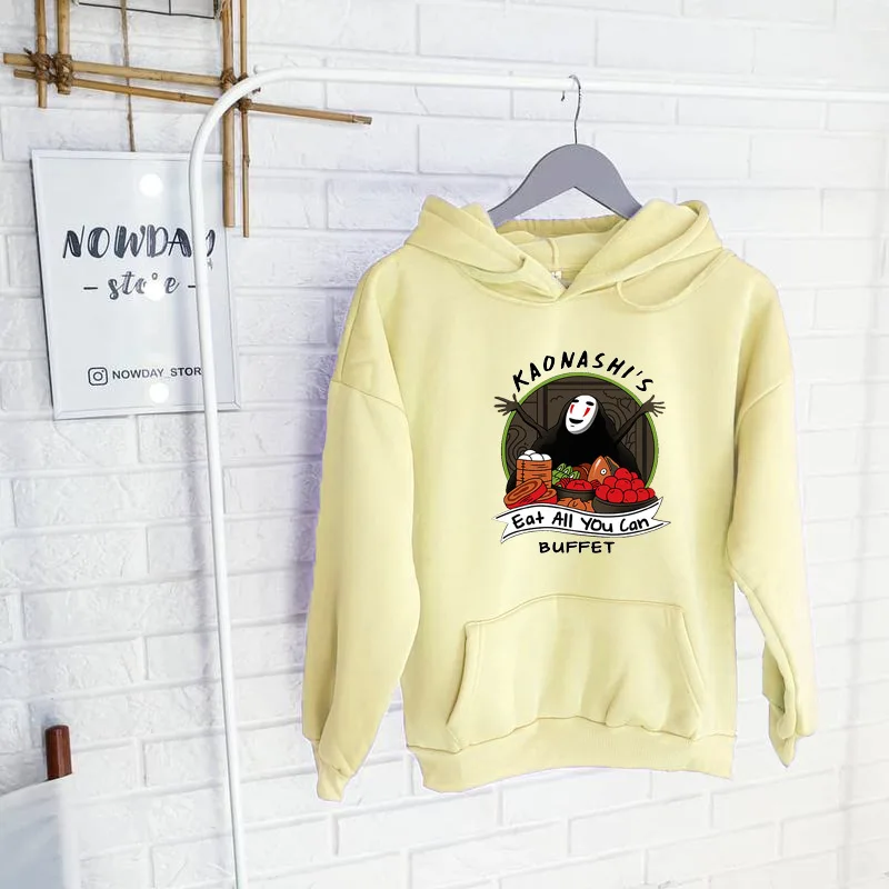 

New Chihiro Kaonashi's Eat All You Can Buffet Hoodie Sweatshirt Personalized Design Loose Casual Hooded Collar Long Sleeve Full