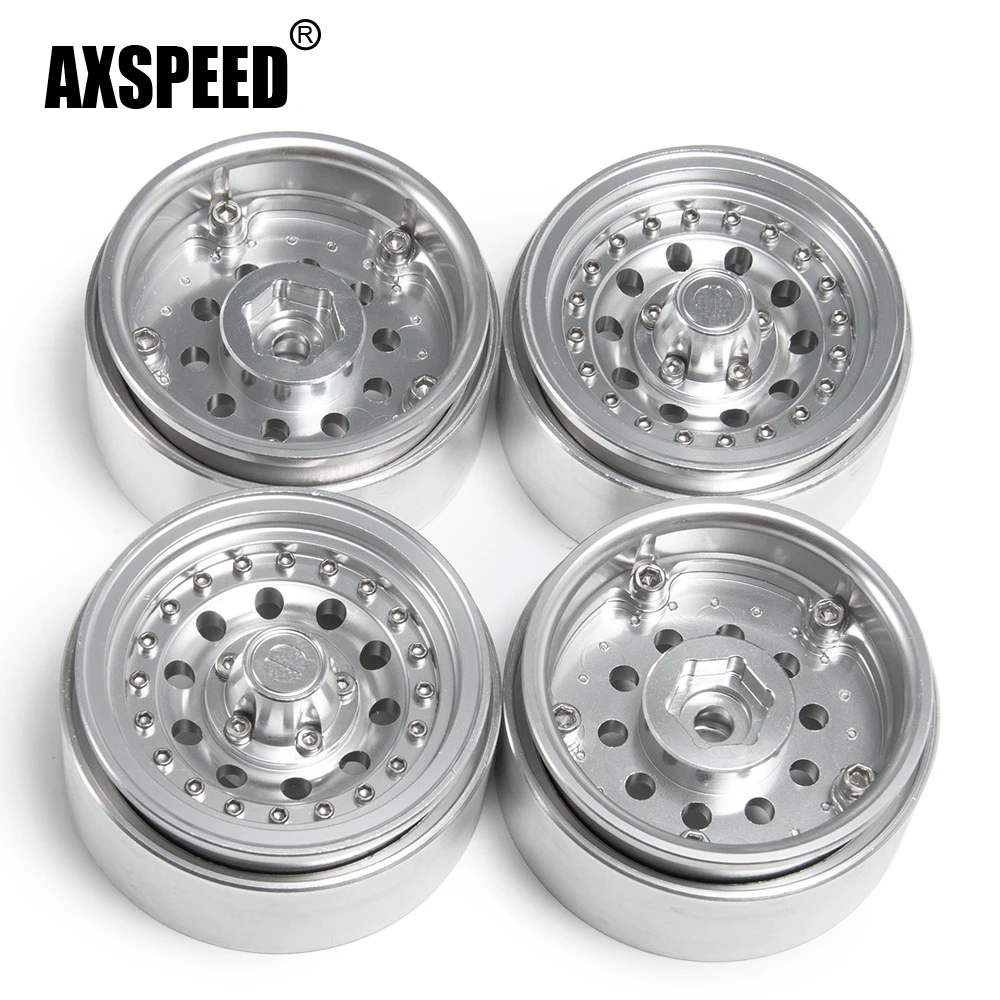 AXSPEED 1 9 beadlock сплав Beadlock Колесные диски ступицы для SCX10 TRX4 1/10 RC грузовые колеса