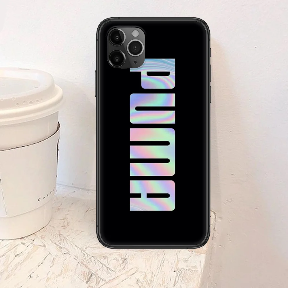 

Fashion Luxury Pumae Sports Phone Case For Iphone 4 4s 5 5S SE 5C 6 6S 7 8 Plus X XS XR 11 12 Mini Pro Max 2020 black Hoesjes