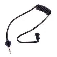 3.5mm In Ear Anti-radiation Single Earphone Listening Air Tube Stereo Coiled Cables Mono Function Earpiece In Ear Stereo Headset