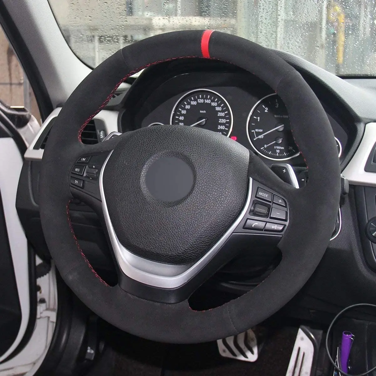 Кожаный чехол на руль BMW 2 серии F22 F23 F45 F46 / 3 F30 f31 F34 F35 4 F32 f33 f36 2014-2019 | Автомобили и