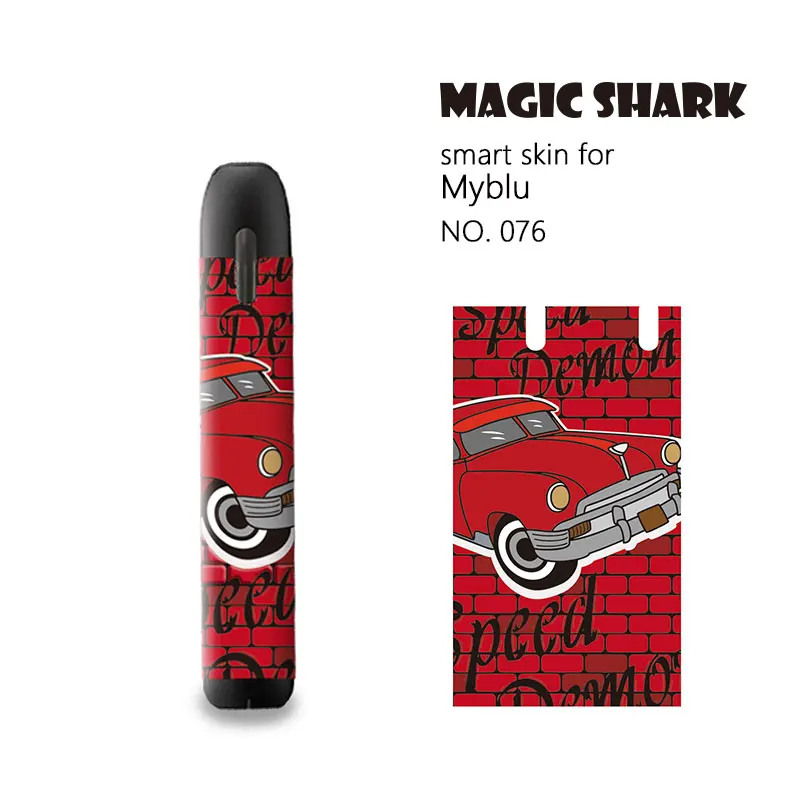 Клейкая печатная этикетка Magic shark 10 пленка 3 м стикер 2.5D для стерео кожи My blu |