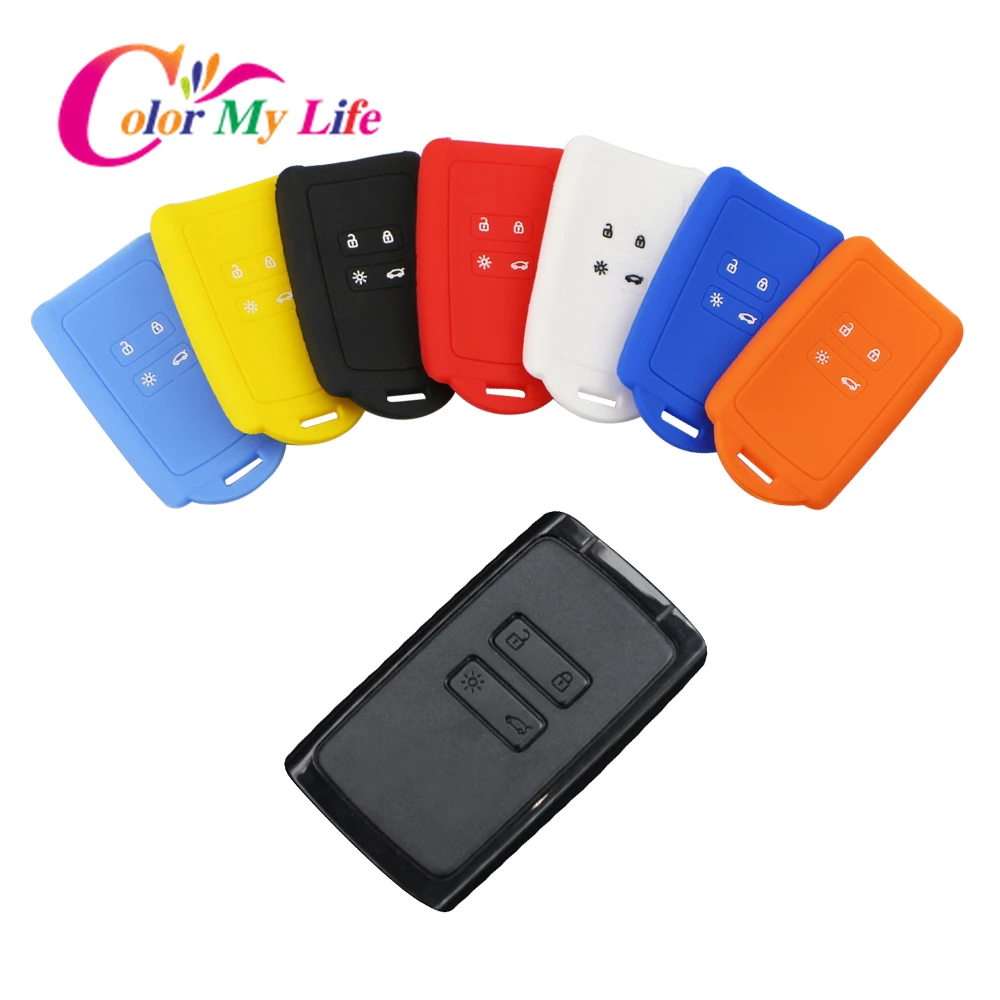 Цветной силиконовый чехол My Life для автомобильных ключей защитный Renault Koleos Kadjar