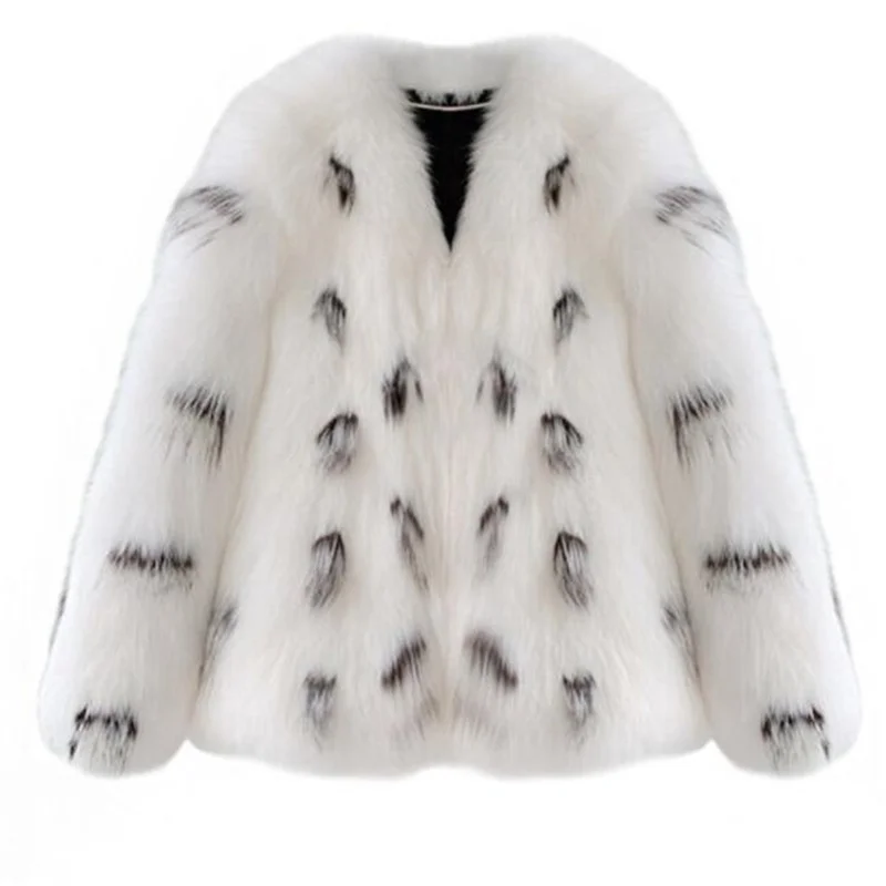 Raccoon fur jackets women's autumn and winter new fox fur coat short clothes korean style slim fashion casual white