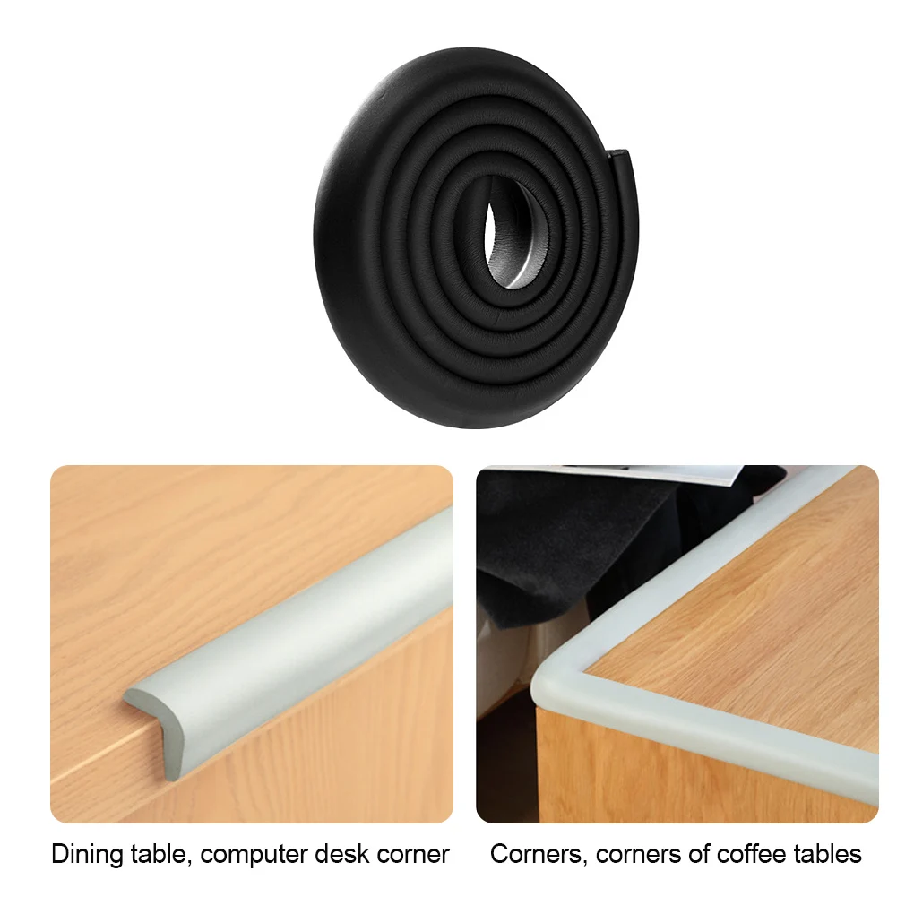 

Hot! 2M Soft Baby Safety Desk Table Edge Guard Strip Security Kids Protection Bumper Edge Angle Home Anti-collision Strip