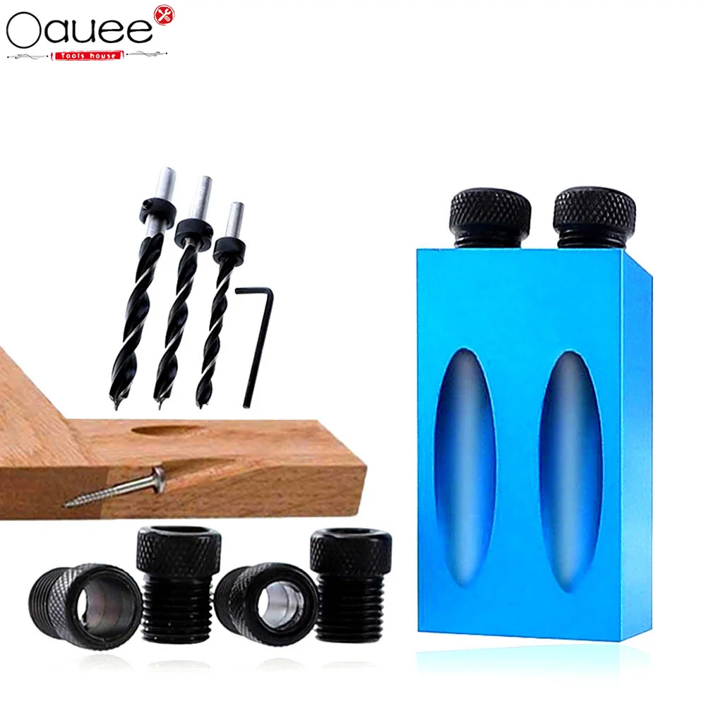 

Woodworking Oblique Hole Drilling Locator Jig For Drilling 15 Degree Angle Drill Guide Set Furniture Jig Joinery Carpentry Tools