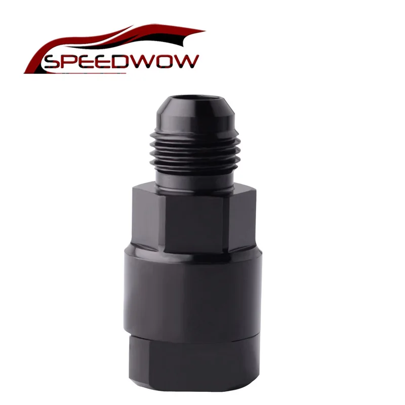 SPEEDWOW High Quality Aluminum Spiral -6 AN Male to 3/8" Quick Disconnect Connect Connector Fitting Oil Fuel |