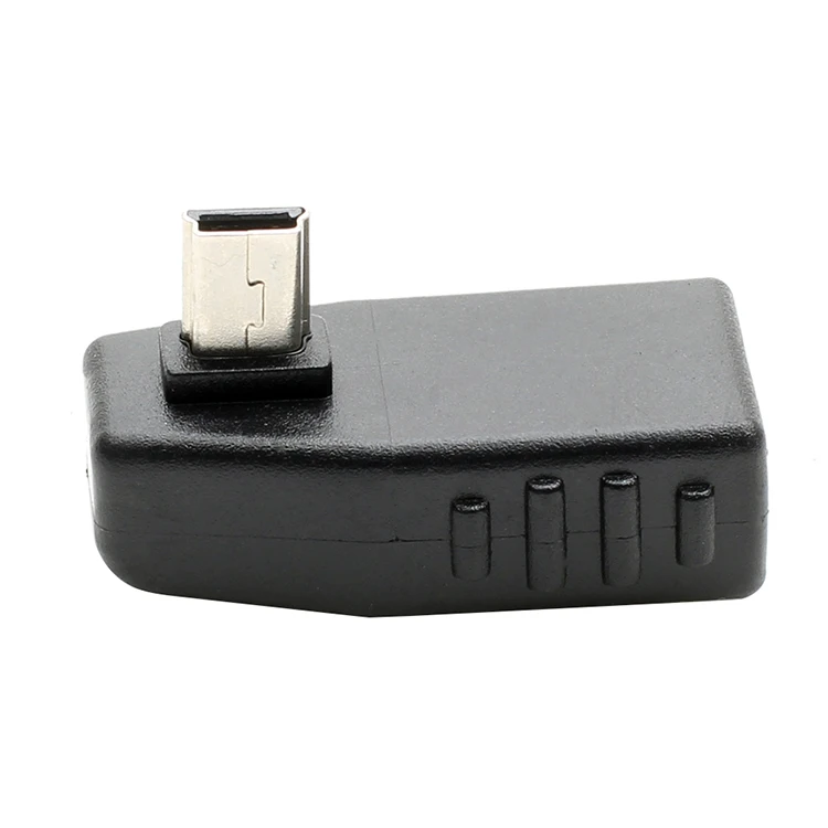 90 градусов левый угол (мама) 5-контактный B штекер Mini USB хост-адаптер OTG USB2.0 Новый |