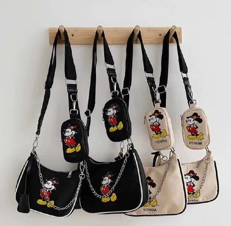 Сумка через плечо Disney с Микки мультяшная Женская и мужская сумка для тещи