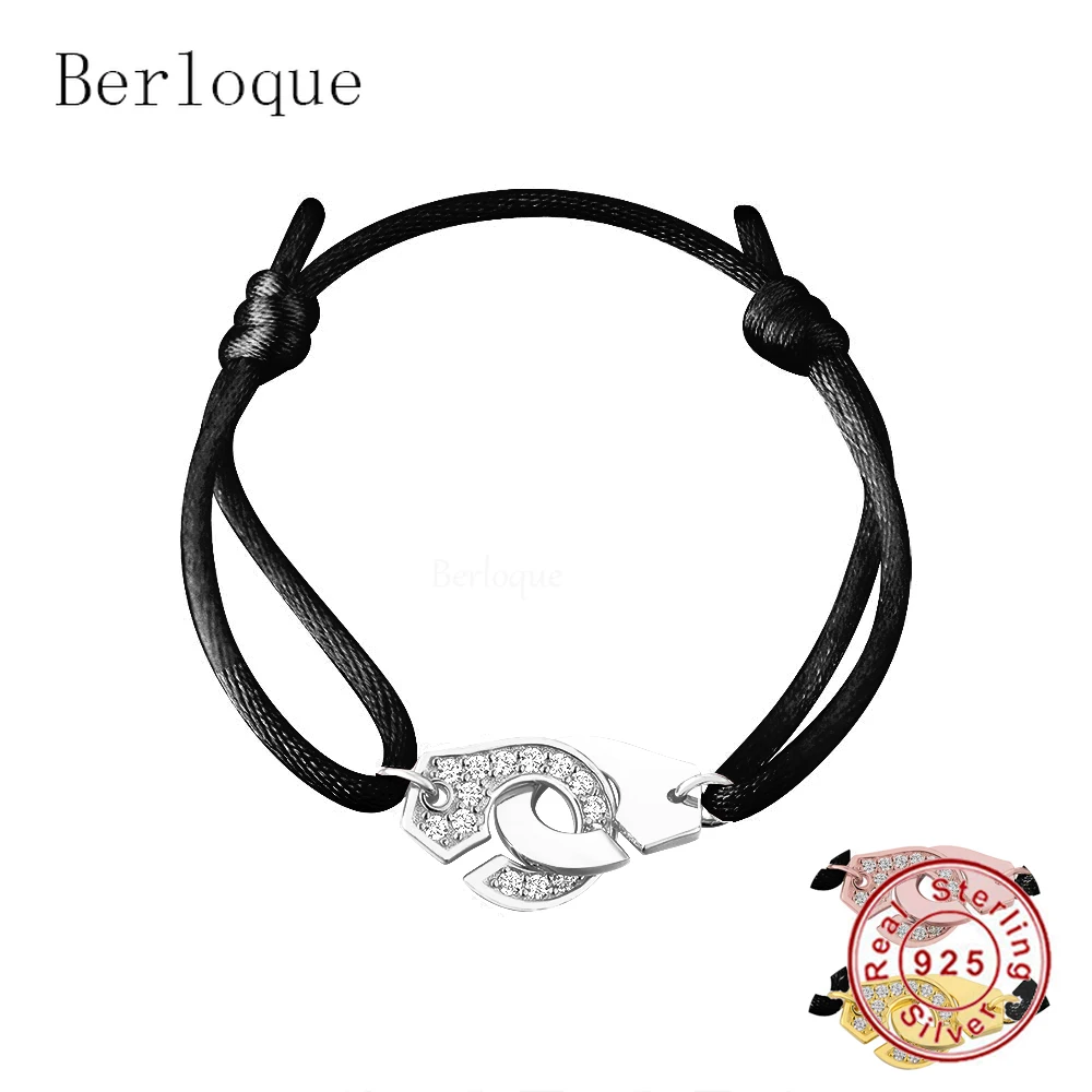 Браслет из серебра 925 пробы для мужчин и женщин регулируемое ювелирное изделие в