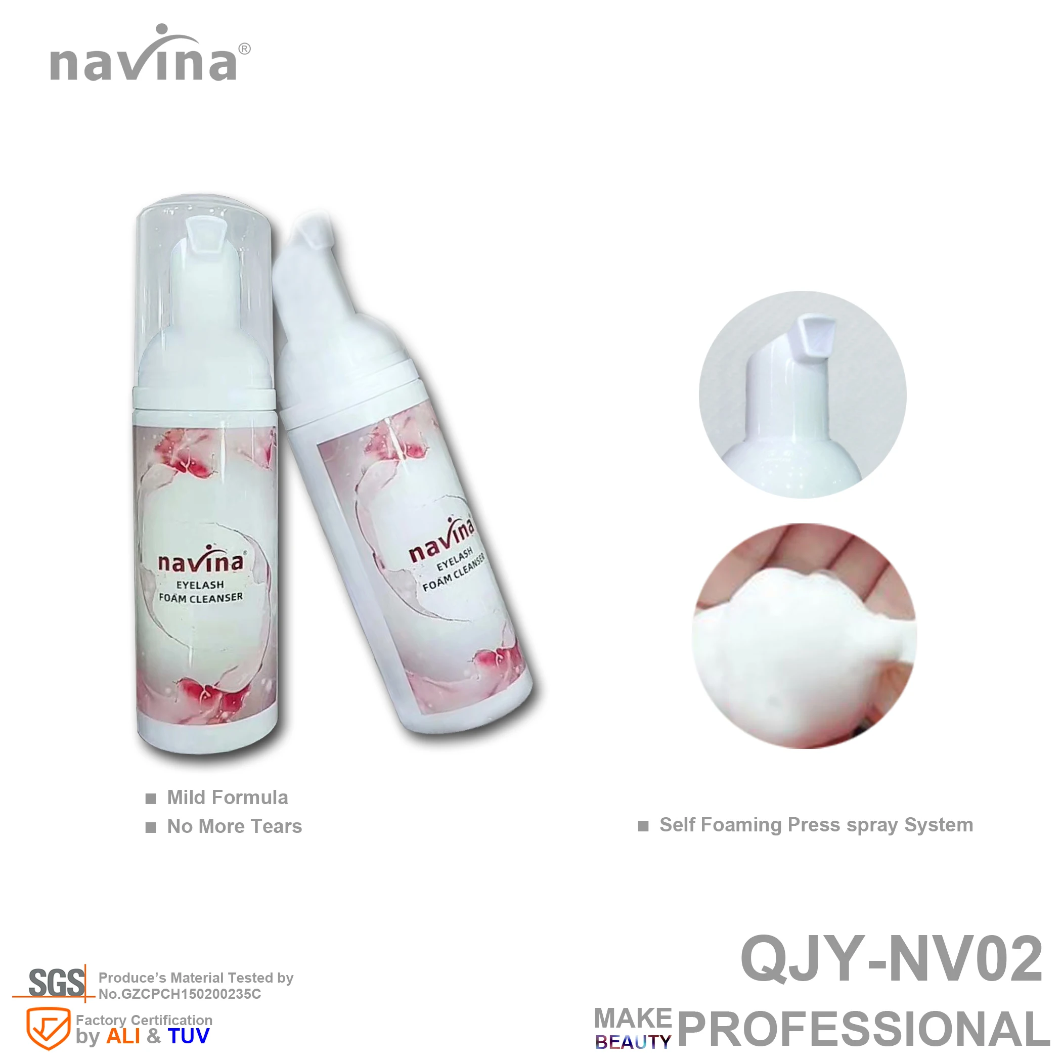 

Пенный очиститель Navina OEM-NV02, без стимуляции, без аллергии