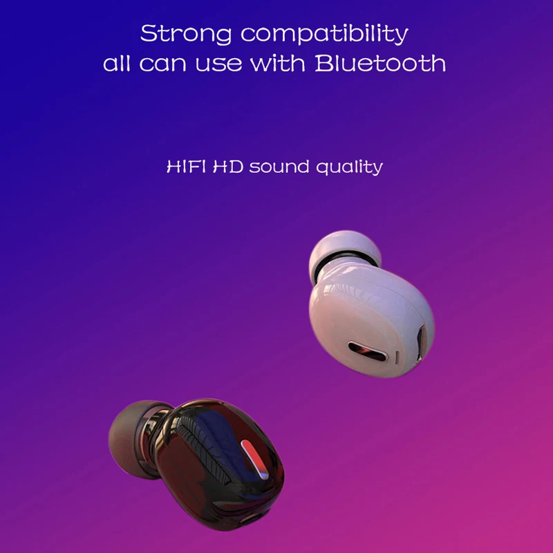 Kowkaka наушники вкладыши TWS с Беспроводной Bluetooth 5 0 мини Спорт стерео HiFi