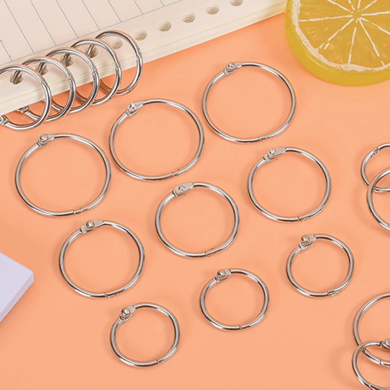 3 Pcs Loose ring Keychain Stainless steel ring Notebook loose-leaf ring Multi-functional steel ring 20/30/25/68/82/45/55/38mm