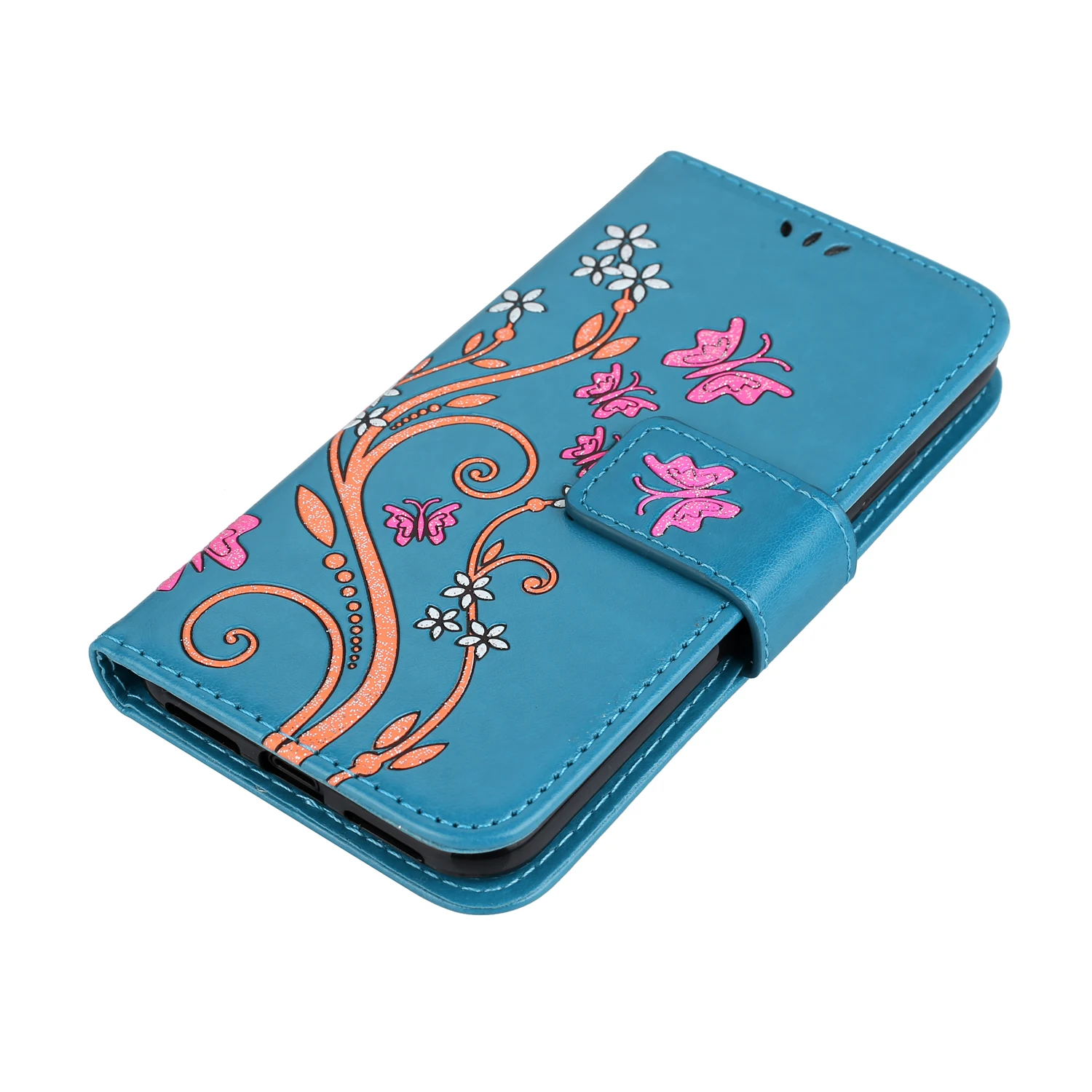 Стильный кожаный чехол-книжка для телефона Apple iPhone X, чехол 8, 7 plus, 6, 6s plus, чехол - Цвет: Blue