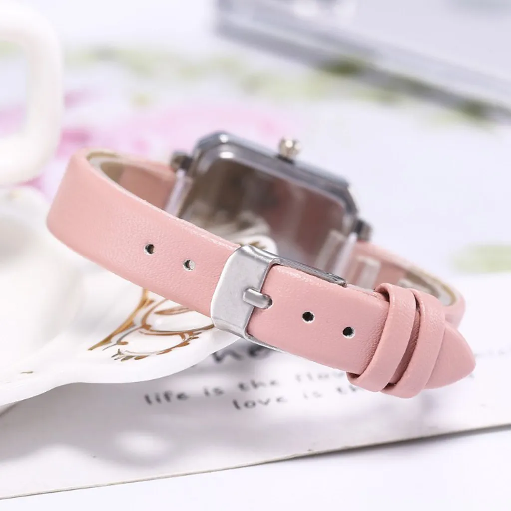 Women's Square Watches Fashion Delicate Small Belt Casual Simple Ladies Quartz Watch часы женские reloj mujer montre /d |