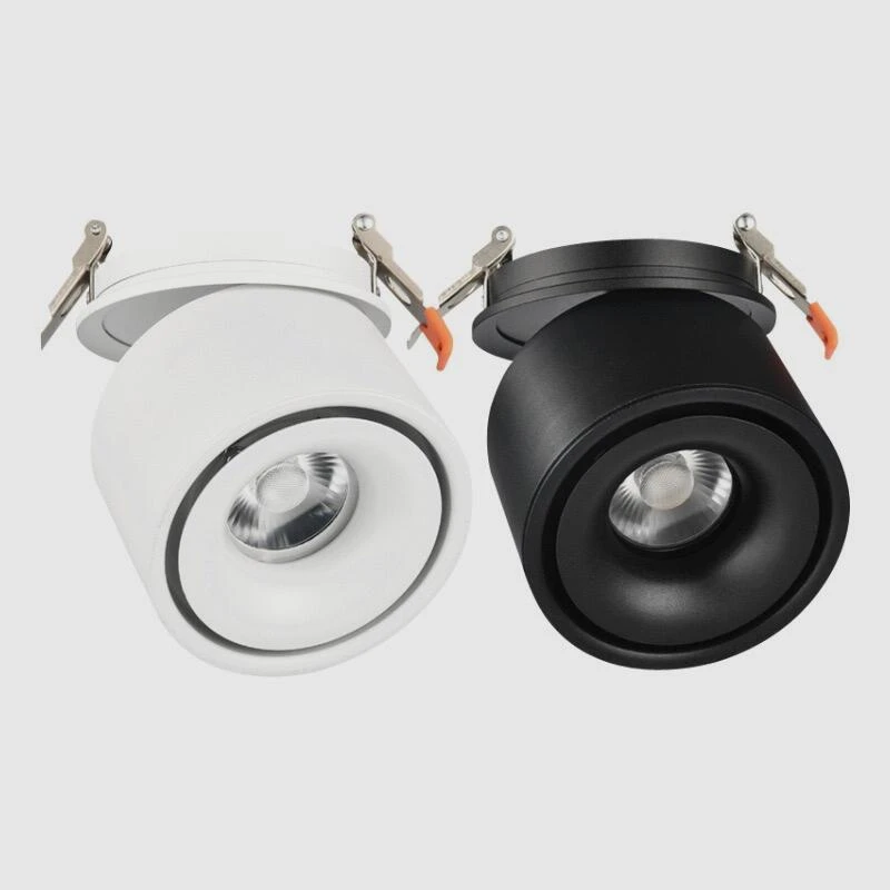Складная встраиваемый cветодиодный светильник downlight удара светодиодный светильники 7 Вт 10 Вт 12 Вт 15 Вт светодиодный точечные потолочные светильники AC110-240V светодиодный потолочный светильник Освещение в помещении