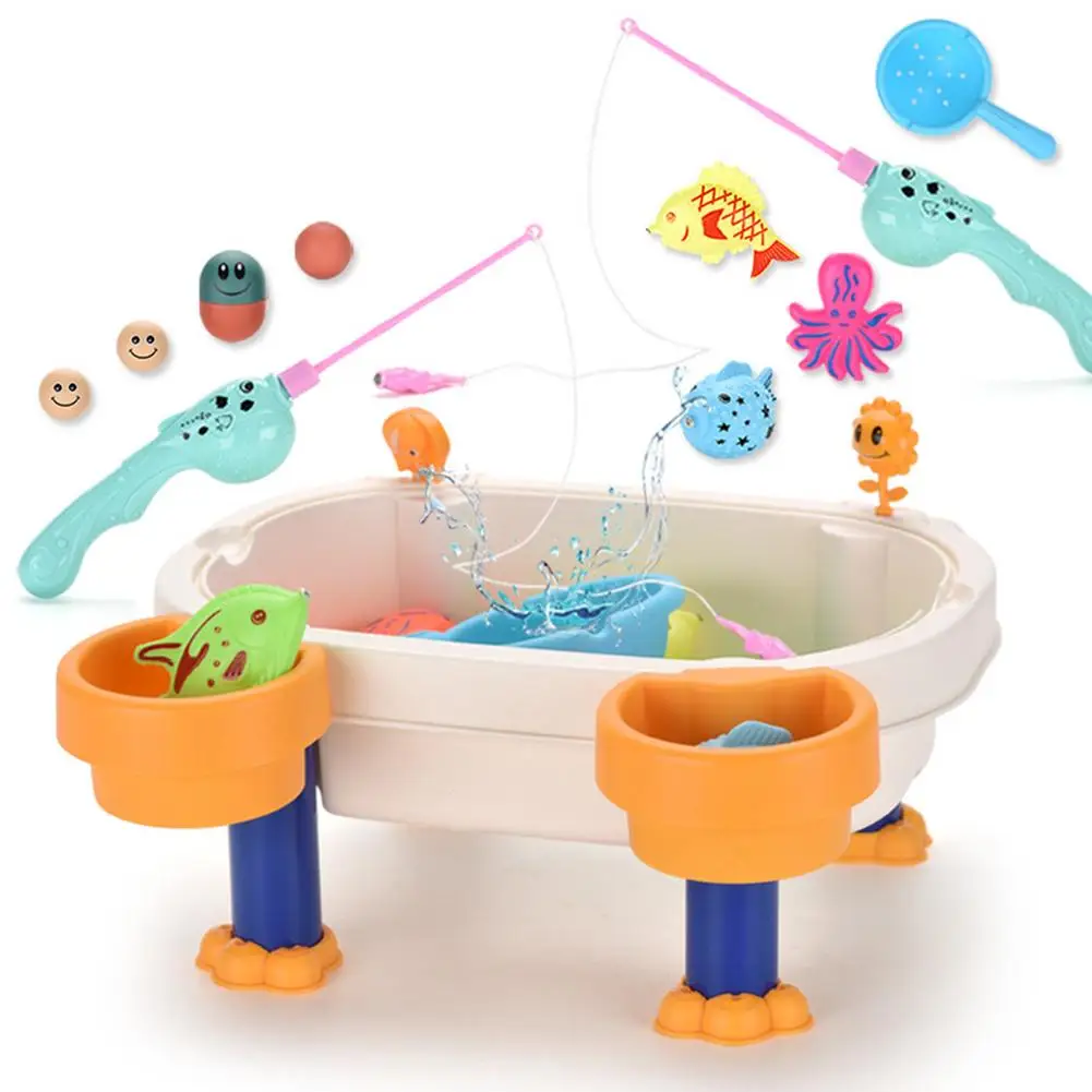 

Детские игрушки для рыбалки электронные вращающийся магнит рыбы игры смешная игра музыкальный набор тарелок Магнитный спортивная игрушка ...
