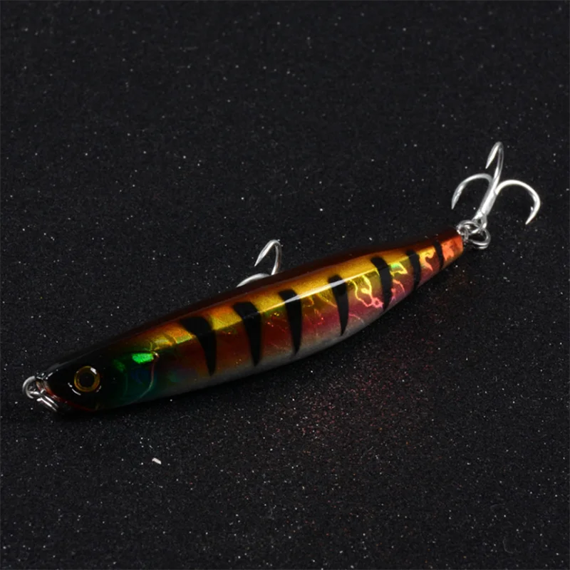 

3D Eyes 6Colors Artificial Sea Fishing Lure Pencil Fake Bait Plastic Hard Bait 9 cm/8.1 g Quality Floating Pesca Carp