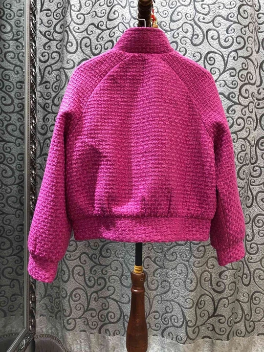 Новая осенняя и зимняя 2019 Женская шерстяная куртка со стоячим воротником на