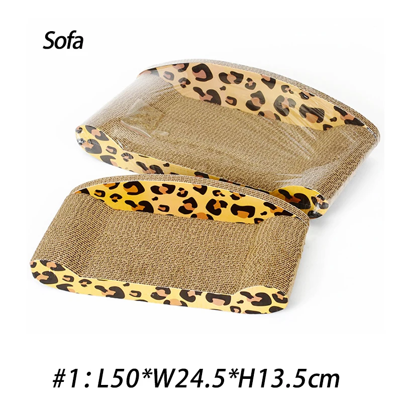 sofa M1 Роскошные кошачьи игрушки скретч доска-планшет Когтеточка котенок гофрированный бумажный коврик кошки скребок для ногтей коврик матрас подарок органический Catnip - Цвет: sofa M1
