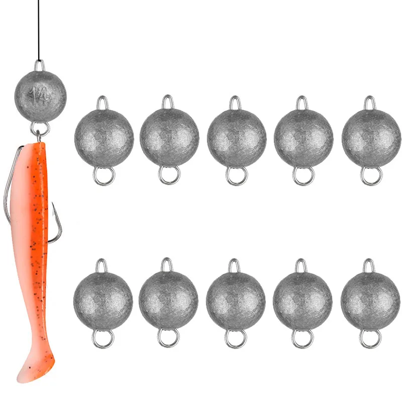 

10pcs/lot Fishing Weights Sinkers 3g 5g 7g 10g 12g 14g 18g 21g Fishing Sinker Carp Fishing Tackle Accessories
