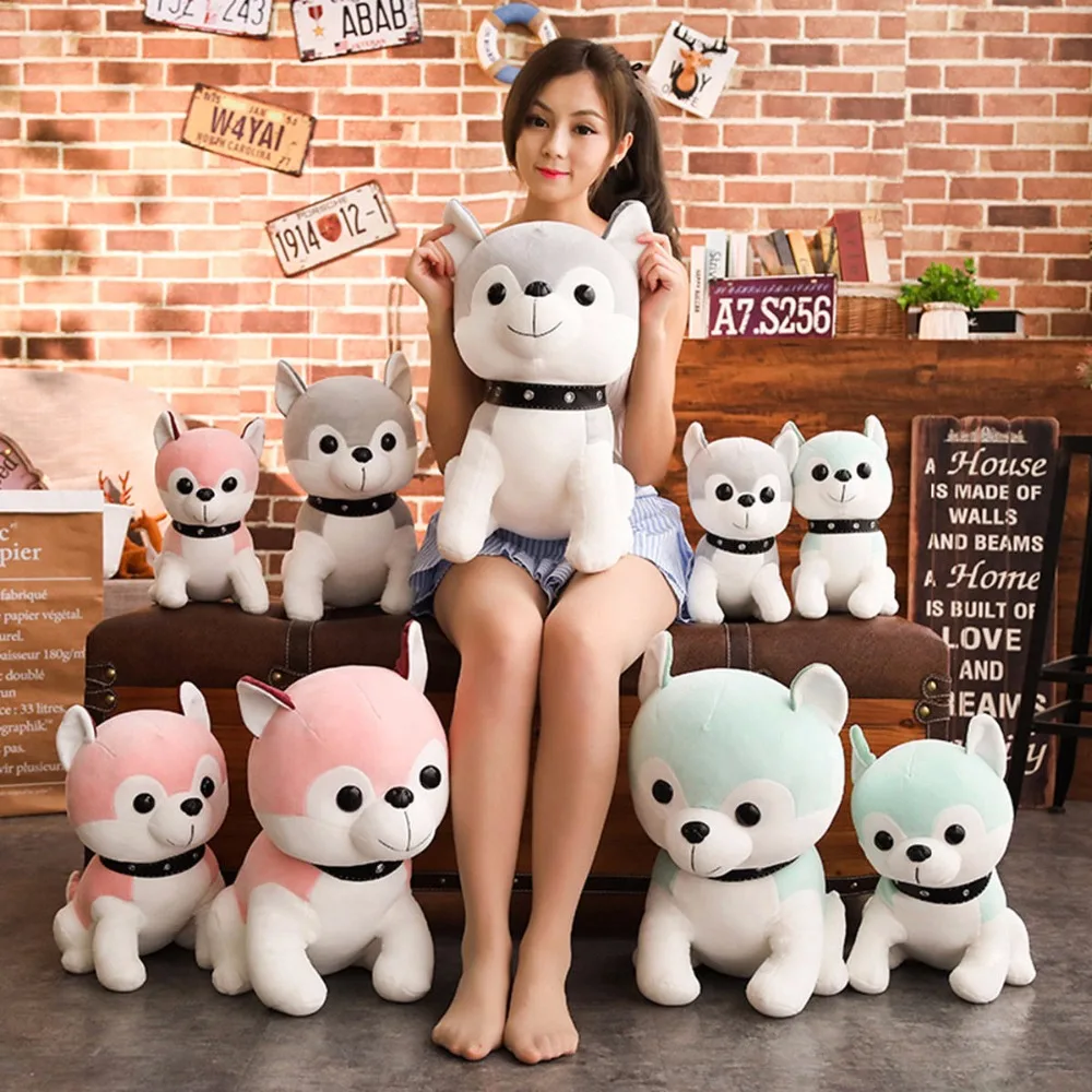 Cute&ampFat Husky Plush Baby Toys Stuffed Soft Animal Doll Lovely Cartoon Dog For Children Kawaii Kids Gift Friends Gifts AP | Игрушки и
