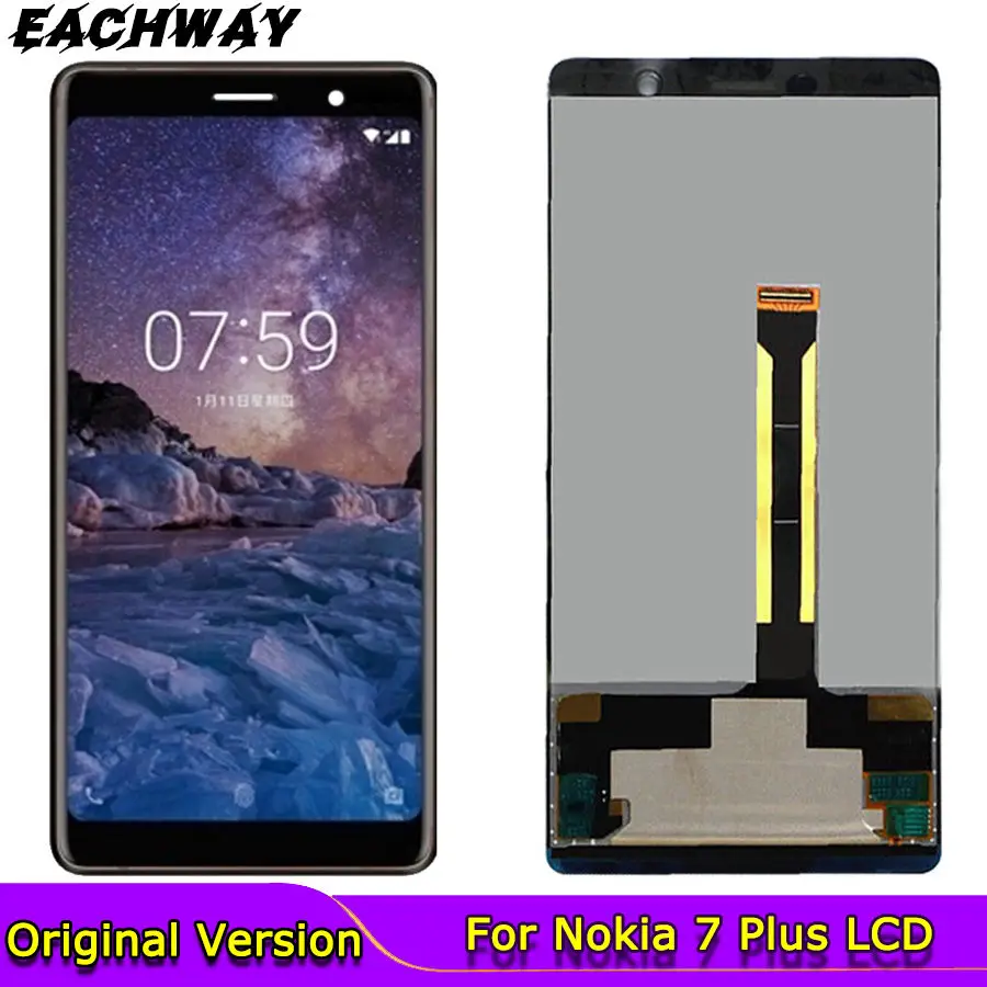 

New For Nokia 7Plus LCD Display Tested Well For Nokia 7 PLUS LCD For Nokia E7 Plus Display LCD Screen Touch Digitizer Assembly