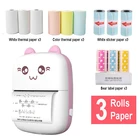 Термобумага, 3 рулона, фотобумага, цветная бумага для домашнего мини-фотопринтера, Сменные аксессуары